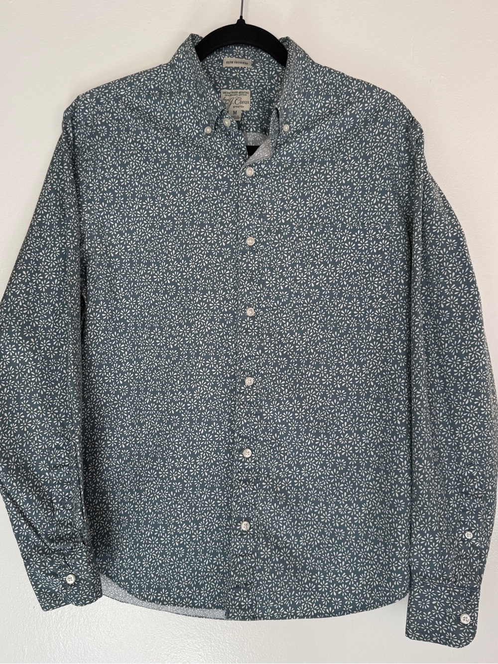 J. Crew Button-Down Shirt with Daisy Pattern
